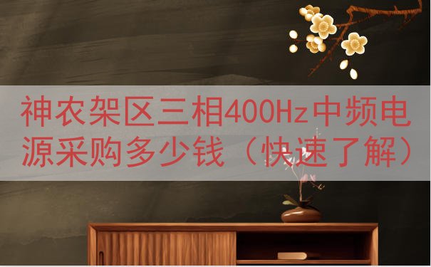 神农架区三相400Hz中频电源采购多少钱（快速了解）